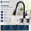 HydroFlex 1080° Faucet Extension Sprayer with Dual Flow Control
