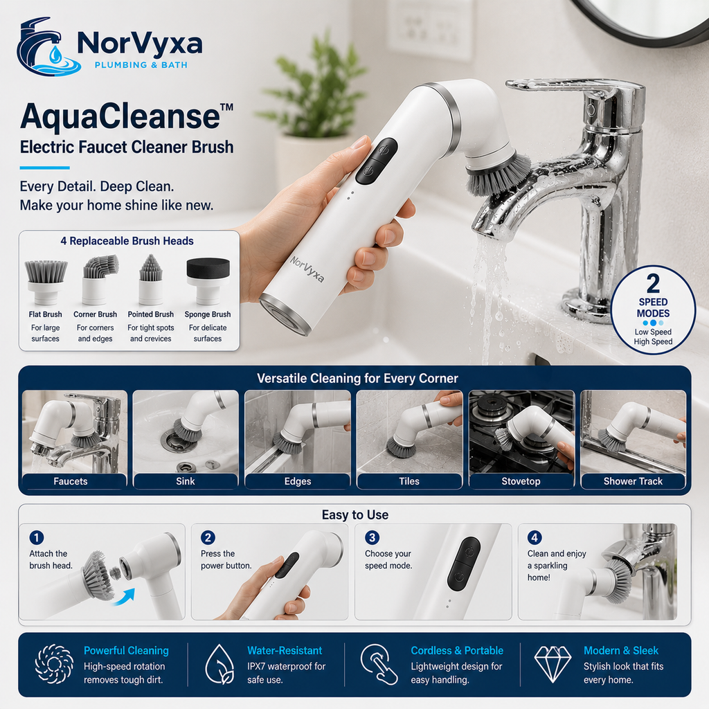 PowerScrub Cordless Electric Cleaning Brush Kit